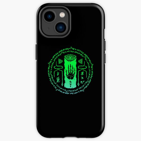 Tears of the Kingdom - Zonai Hand Glyph - Green and Blue Gradient iPhone Tough Case RB1608 product Offical zelda Merch