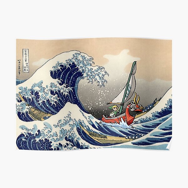 Japanese Anime Classic Great Wave Poster RB1608 product Offical zelda Merch