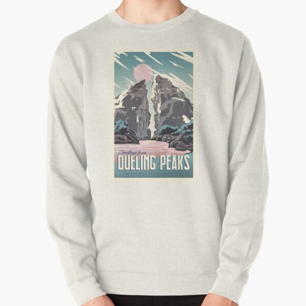 Greetings from Dueling Peaks Pullover Sweatshirt RB1608 product Offical zelda Merch