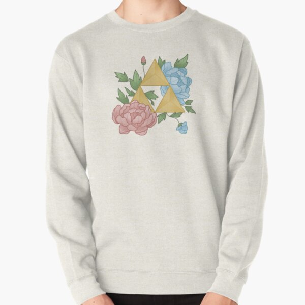 Floral Tri-Force Pullover Sweatshirt RB1608 product Offical zelda Merch