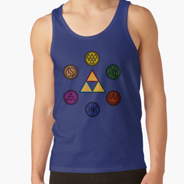 Triforce w/ Sage Medallions Tank Top RB1608 product Offical zelda Merch