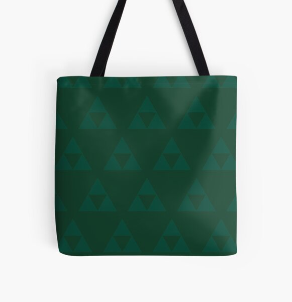 Subtle Green Triforce All Over Print Tote Bag RB1608 product Offical zelda Merch