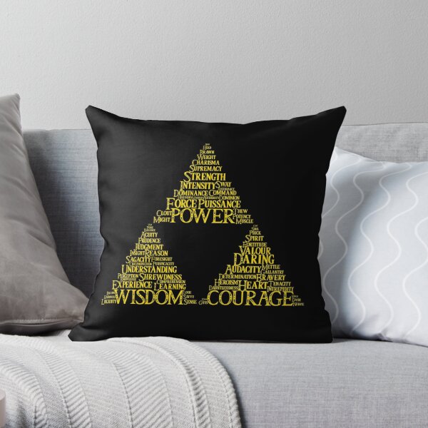 Black Synonymous Throw Pillow RB1608 product Offical zelda Merch