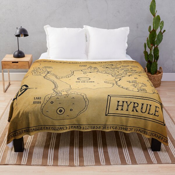 Hyrule Map  OOT Throw Blanket RB1608 product Offical zelda Merch