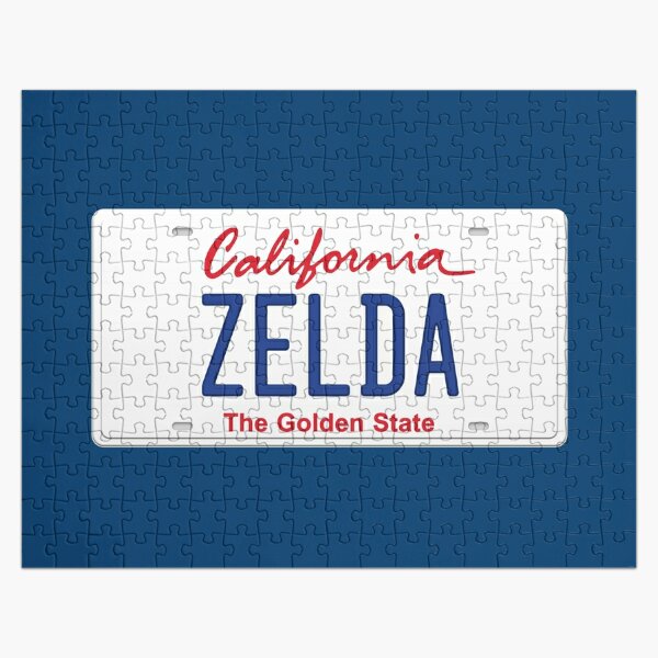 Zelda License Plate - CA Jigsaw Puzzle RB1608 product Offical zelda Merch