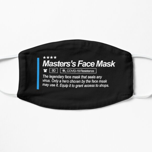 Master's Face Mask Gamer Face Mask Flat Mask RB1608 product Offical zelda Merch